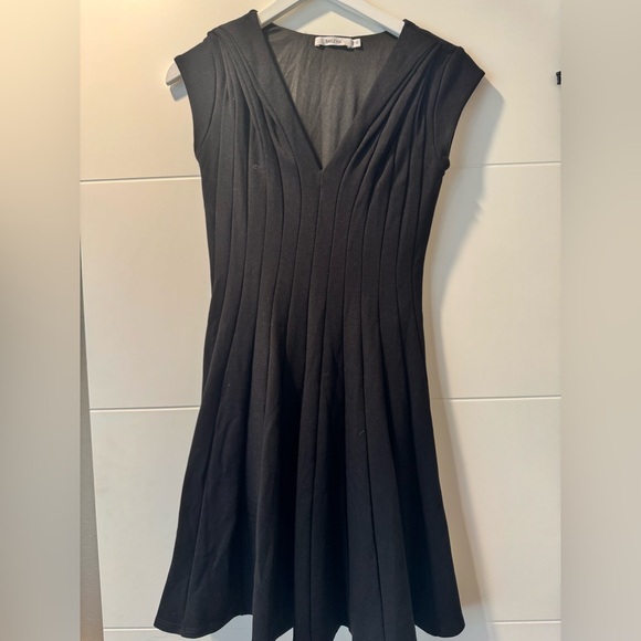 Bailey 44 Black Pleated A-Line Mini Dress - Picture 1 of 5